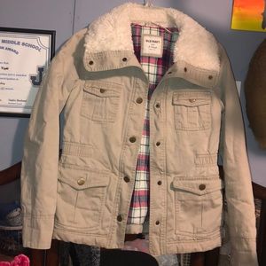 old navy fluffy jacket
